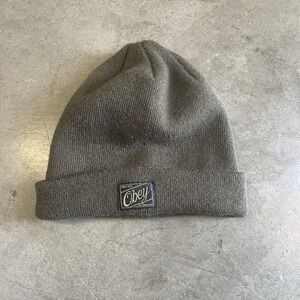 Obey Propaganda Cuffed Beanie Hat Olive Green Ribbed Knit Streetwear Mens Womens